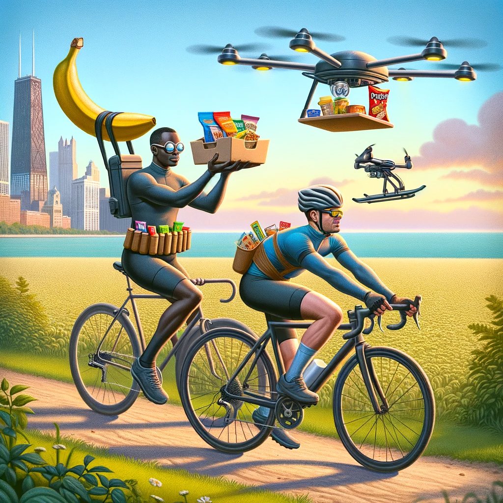 Whimsical Wheels: Snack Adventures on the Bike Path
